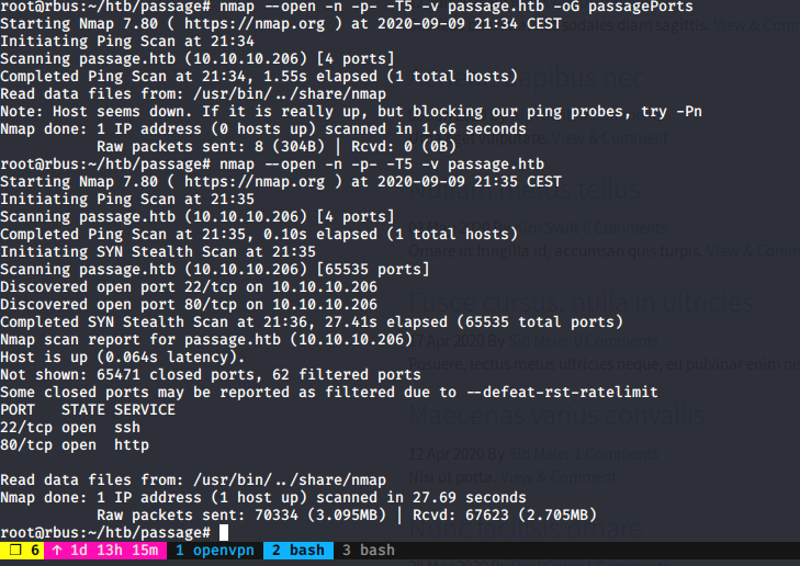 nmap scan